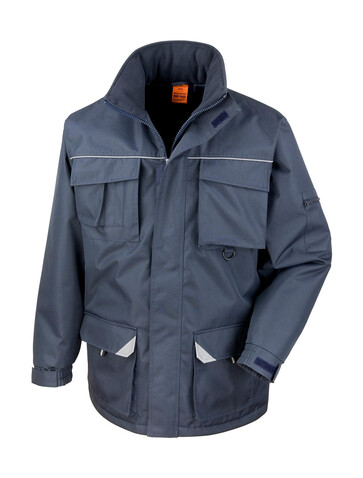 Result Work-Guard Sabre Long Coat, Navy, 3XL bedrucken, Art.-Nr. 901332008