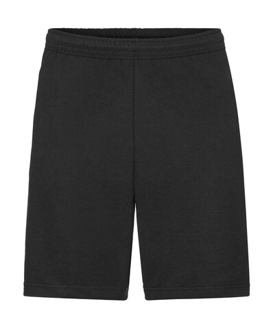 Fruit of the Loom Lightweight Shorts, Black, M bedrucken, Art.-Nr. 902011014
