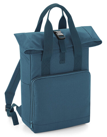 Bag Base Recycled Twin Handle Roll-Top Backpack, Blush Pink, One Size bedrucken, Art.-Nr. 903294320