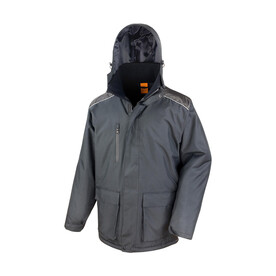 Result Work-Guard Vostex Long Coat, Black, S bedrucken, Art.-Nr. 905331013