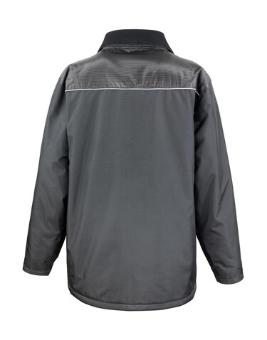 Result Work-Guard Vostex Long Coat, Black, L bedrucken, Art.-Nr. 905331015