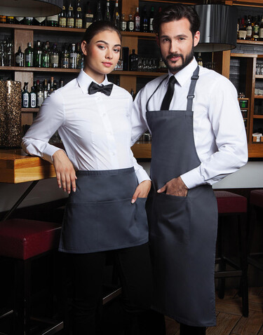 Karlowsky Waist Apron Basic with Pockets, Navy, One Size bedrucken, Art.-Nr. 911672000