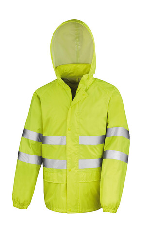 Result Hi-Vis Waterproof Suit, Fluorescent Yellow, 3XL bedrucken, Art.-Nr. 912336057
