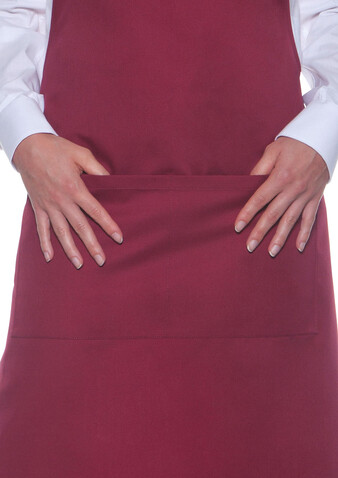 Karlowsky Bib Apron Basic with Pocket, Forest Green, One Size bedrucken, Art.-Nr. 913675410
