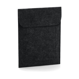 Bag Base Felt iPad® Slip, Charcoal Melange, One Size bedrucken, Art.-Nr. 918291050