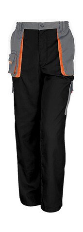 Result LITE Trouser, Black/Grey/Orange, 4XL bedrucken, Art.-Nr. 918331978