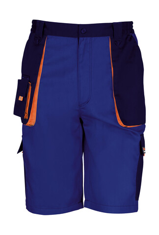 Result LITE Short, Royal/Navy/Orange, 2XL bedrucken, Art.-Nr. 919333886