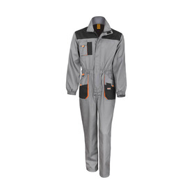 Result LITE Coverall, Grey/Black/Orange, XS bedrucken, Art.-Nr. 921331821 Result LITE Coverall, Grey/Black/Orange, XS bedrucken, Art.-Nr. 921331821
