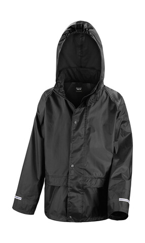 Result Junior StormDri Jacket, Black, S (5-6) bedrucken, Art.-Nr. 929331013