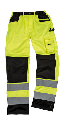 Result Safety Cargo Trouser, Fluorescent Yellow, XL bedrucken, Art.-Nr. 930336056