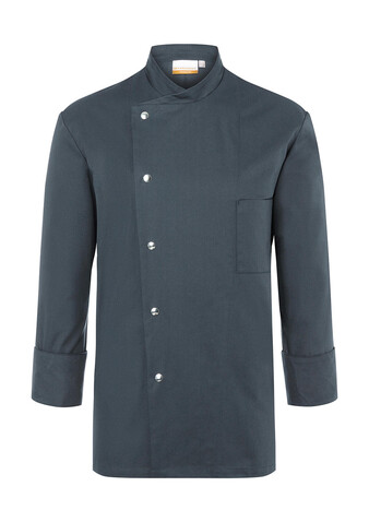 Karlowsky Chef Jacket Lars Long Sleeve, Anthracite, 58 (XL) bedrucken, Art.-Nr. 934671407