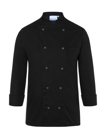Karlowsky Chef Jacket Basic Unisex, Black, L bedrucken, Art.-Nr. 936671015