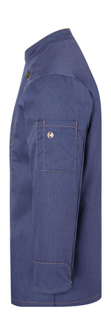 Karlowsky Kochjacke Jeans-Style, Vintage Blue, 64 (3XL) bedrucken, Art.-Nr. 962672129