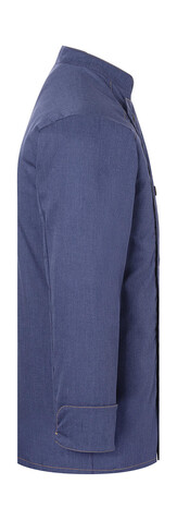 Karlowsky Kochjacke Jeans-Style, Vintage Blue, 64 (3XL) bedrucken, Art.-Nr. 962672129