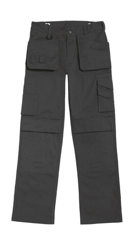 B &amp; C Performance Pro Workwear Trousers, Steel Grey, 28&quot; bedrucken, Art.-Nr. 976421110