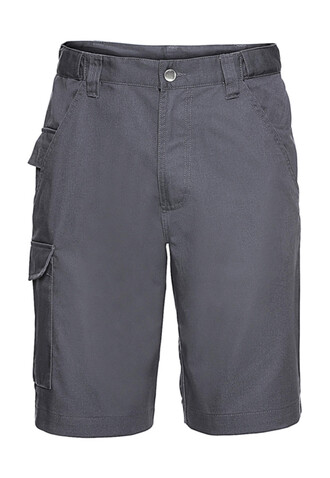 Russell Europe Twill Workwear Shorts, Convoy Grey, 38&quot; (96cm) bedrucken, Art.-Nr. 991001276