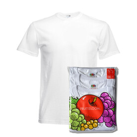 Fruit of the Loom Fruit Underwear T 3 Pack, White, S bedrucken, Art.-Nr. 995010003 Fruit of the Loom Fruit Underwear T 3 Pack, White, S bedrucken, Art.-Nr. 995010003