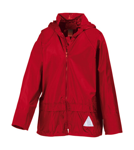 Result Junior Waterproof Jacket/Trouser Set, Red, XS (3-4/104) bedrucken, Art.-Nr. 998334003