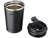 Thor 360 ml auslaufsicherer Kuper-Vakuum Isolierbecher, schwarz bedrucken, Art.-Nr. 10058700