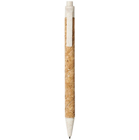 Midar Kugelschreiber aus Kork und Weizenstroh (schwarze Mine), natur, creme bedrucken, Art.-Nr. 10738503 Midar Kugelschreiber aus Kork und Weizenstroh (schwarze Mine), natur, creme bedrucken, Art.-Nr. 10738503