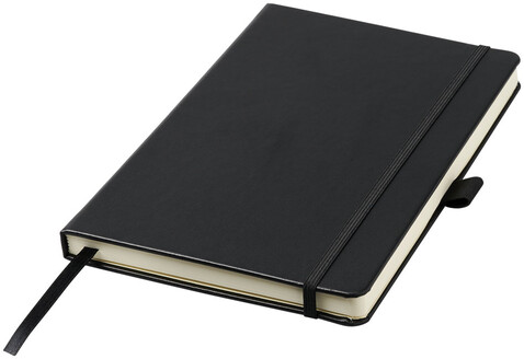 Nova A5 gebundenes Notizbuch, schwarz bedrucken, Art.-Nr. 10739500