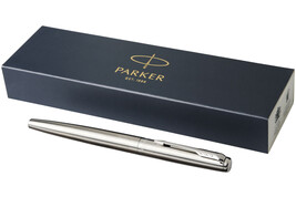 Parker Jotter Füllfederhalter Edelstahl (blaue Mine) bedrucken, Art.-Nr. 107420