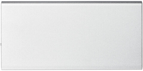 Plate 8000 mAh Aluminium-Powerbank, silber bedrucken, Art.-Nr. 12411201