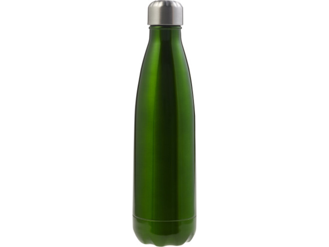 Doppelwandige Trinkflasche 'Lombok' aus Edelstahl – Grün bedrucken, Art.-Nr. 004999999_8223