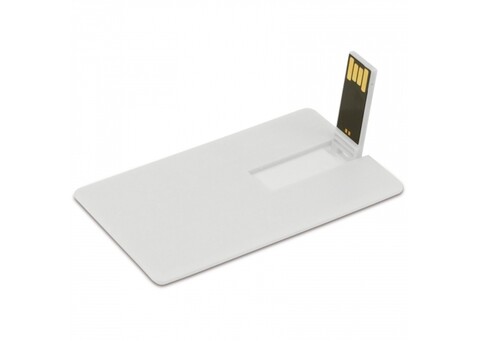8GB USB-Kreditkarte - Weiss bedrucken, Art.-Nr. LT26303-N0001
