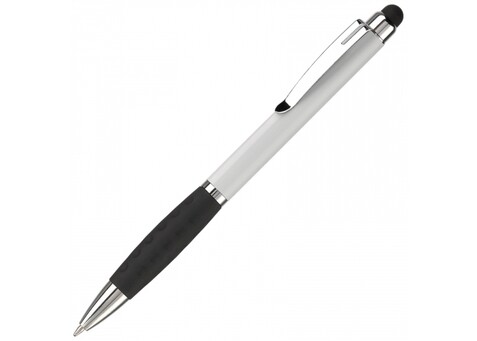 Kugelschreiber Mercurius mit Touch - Weiss bedrucken, Art.-Nr. LT80494-N0001