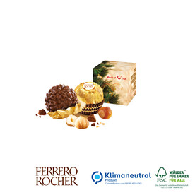"Werbe-Würfel" mit Ferrero Rocher, 1er, Klimaneutral, FSC®-zertifiziert bedrucken, Art.-Nr. 91024 "Werbe-Würfel" mit Ferrero Rocher, 1er, Klimaneutral, FSC®-zertifiziert bedrucken, Art.-Nr. 91024