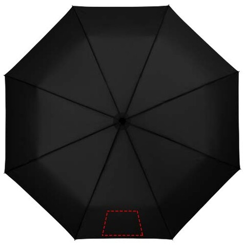 Wali 21&quot; Automatik Kompaktregenschirm, schwarz bedrucken, Art.-Nr. 10907700
