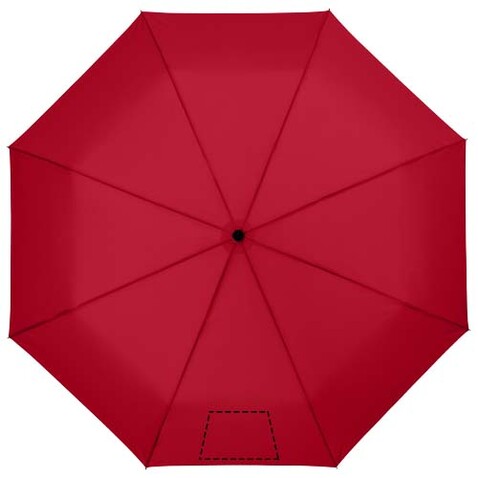 Wali 21&quot; Automatik Kompaktregenschirm, rot bedrucken, Art.-Nr. 10907712