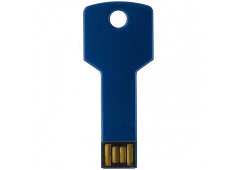 8GB USB-Stick Schlüssel - Dunkelblau bedrucken, Art.-Nr. LT26903-N0010