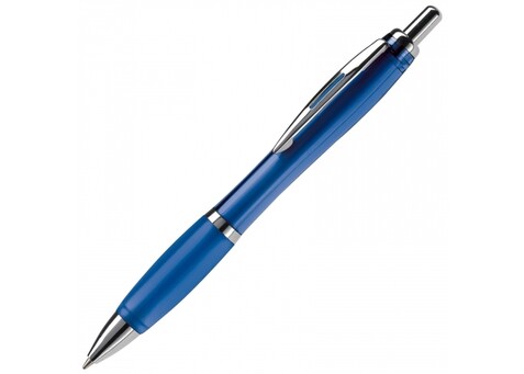 Kugelschreiber Hawaï transparent - Transparent Blau bedrucken, Art.-Nr. LT80423-N0411