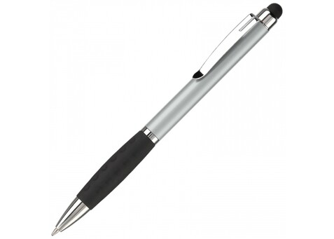 Kugelschreiber Mercurius mit Touch - Silber bedrucken, Art.-Nr. LT80494-N0005
