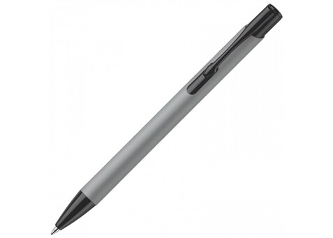 Kugelschreiber Alicante Soft-Touch - Grau / Schwarz bedrucken, Art.-Nr. LT80537-N6102