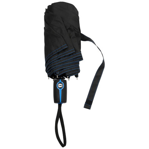 Stark-mini 21&quot; Vollautomatik Kompaktregenschirm, processblau bedrucken, Art.-Nr. 10914410