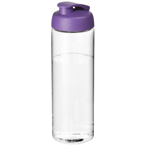 H2O Active® Vibe 850 ml Sportflasche mit Klappdeckel, transparent, lila bedrucken, Art.-Nr. 21009409