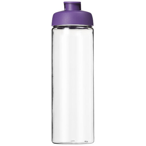 H2O Active® Vibe 850 ml Sportflasche mit Klappdeckel, transparent, lila bedrucken, Art.-Nr. 21009409