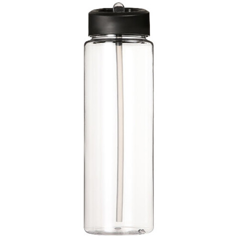 H2O Active® Vibe 850 ml Sportflasche mit Ausgussdeckel, transparent, schwarz bedrucken, Art.-Nr. 21009600