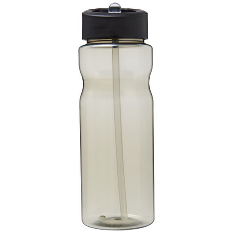 H2O Active® Eco Base 650 ml Sportflasche mit Ausgussdeckel, charcoal, schwarz bedrucken, Art.-Nr. 21009900