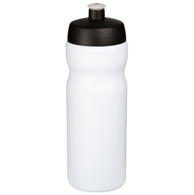 Baseline® Plus 650 ml Sportflasche, weiss, schwarz bedrucken, Art.-Nr. 21068400