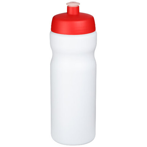 Baseline® Plus 650 ml Sportflasche, weiss, rot bedrucken, Art.-Nr. 21068403 Baseline® Plus 650 ml Sportflasche, weiss, rot bedrucken, Art.-Nr. 21068403