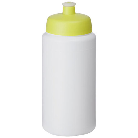 Baseline® Plus grip 500 ml Sportflasche mit Sportdeckel, weiss, limone bedrucken, Art.-Nr. 21068704 Baseline® Plus grip 500 ml Sportflasche mit Sportdeckel, weiss, limone bedrucken, Art.-Nr. 21068704