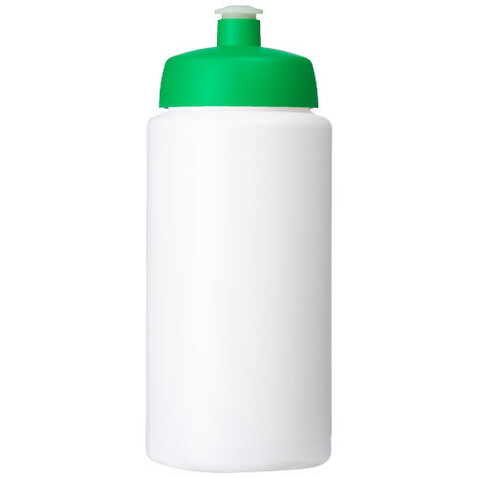 Baseline® Plus grip 500 ml Sportflasche mit Sportdeckel, weiss, grün bedrucken, Art.-Nr. 21068706 Baseline® Plus grip 500 ml Sportflasche mit Sportdeckel, weiss, grün bedrucken, Art.-Nr. 21068706