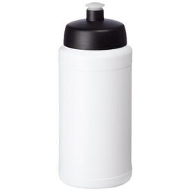 Baseline® Plus 500 ml Flasche mit Sportdeckel, weiss, schwarz bedrucken, Art.-Nr. 21068800 Baseline® Plus 500 ml Flasche mit Sportdeckel, weiss, schwarz bedrucken, Art.-Nr. 21068800