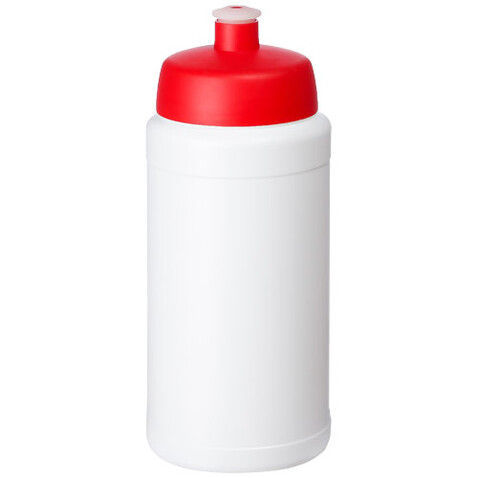 Baseline® Plus 500 ml Flasche mit Sportdeckel, weiss, rot bedrucken, Art.-Nr. 21068803 Baseline® Plus 500 ml Flasche mit Sportdeckel, weiss, rot bedrucken, Art.-Nr. 21068803