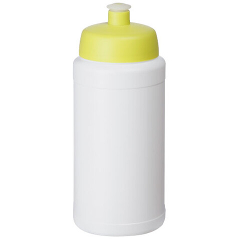 Baseline® Plus 500 ml Flasche mit Sportdeckel, weiss, limone bedrucken, Art.-Nr. 21068804 Baseline® Plus 500 ml Flasche mit Sportdeckel, weiss, limone bedrucken, Art.-Nr. 21068804