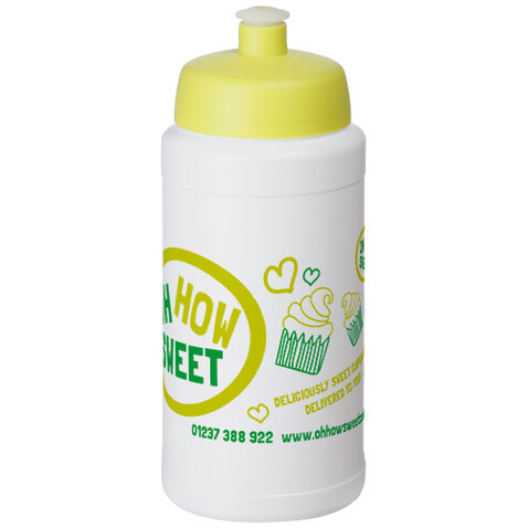 Baseline® Plus 500 ml Flasche mit Sportdeckel, weiss, limone bedrucken, Art.-Nr. 21068804 Baseline® Plus 500 ml Flasche mit Sportdeckel, weiss, limone bedrucken, Art.-Nr. 21068804